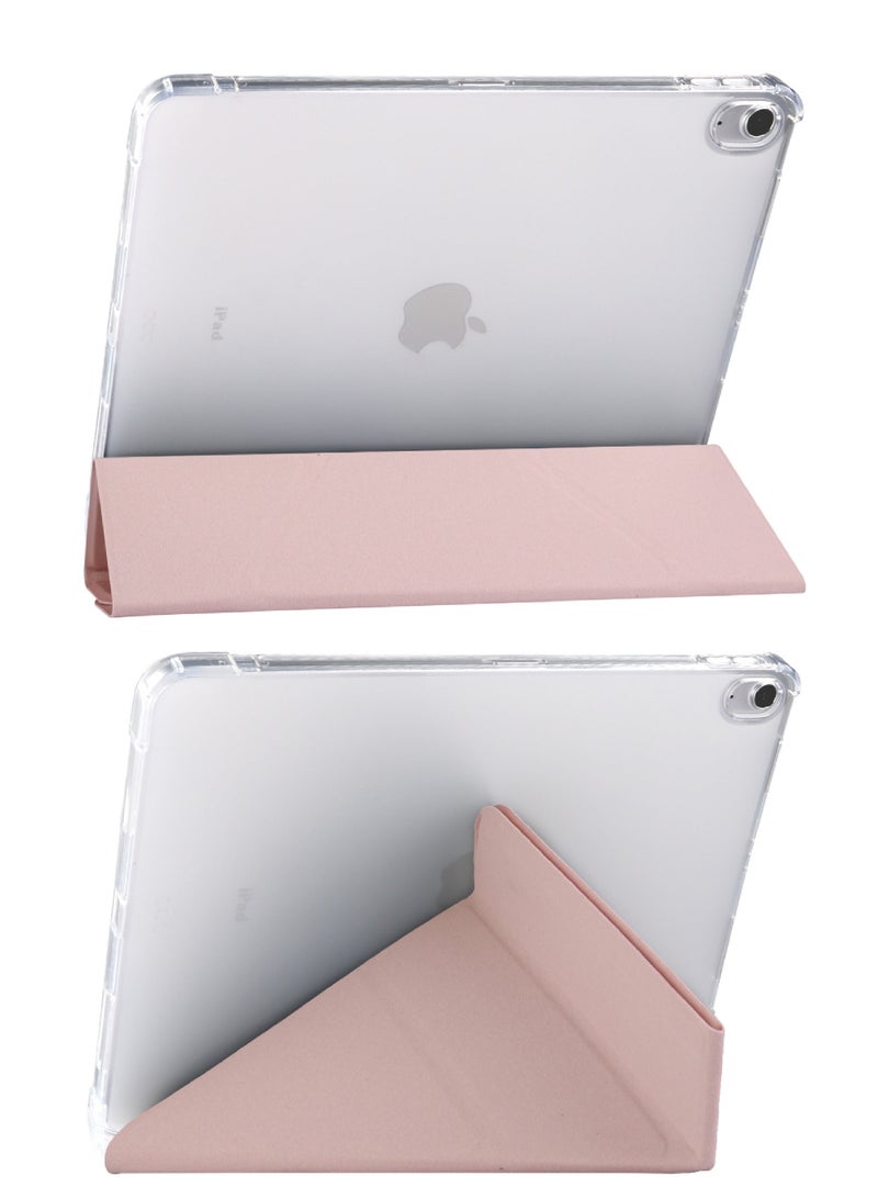 روك بو آي باد الهواء 5 / 4 ( 2022 / 2020 5 / 4 جيل 10.9 بوصة ) حالة الهاتف المحمول ، مع حامل القلم ، شفافة مرة أخرى حالة ، رقيقة جدا مقاومة للصدمات غطاء الكمبيوتر اللوحي ، التلقائي الصحوة / النوم - Image 2