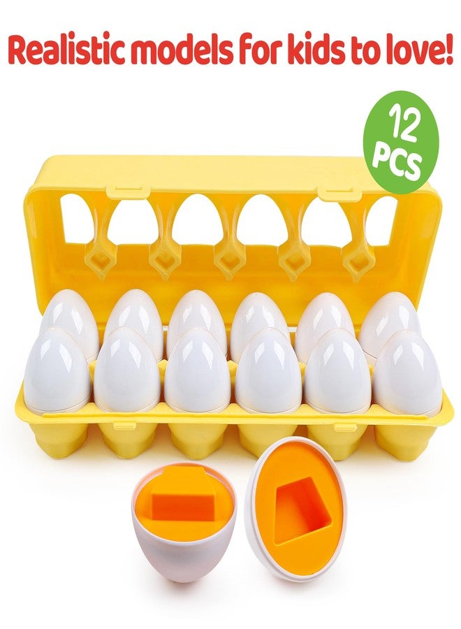 FQKIOMY Toddler Eggs Toys,Montessori Geometric Egg Early Fine Motor Skills Learning Color Sorting & Shape Sorter Matching Game Airplane Travel Toys for Kids Boys Girls Ages 1-3 - Image 4