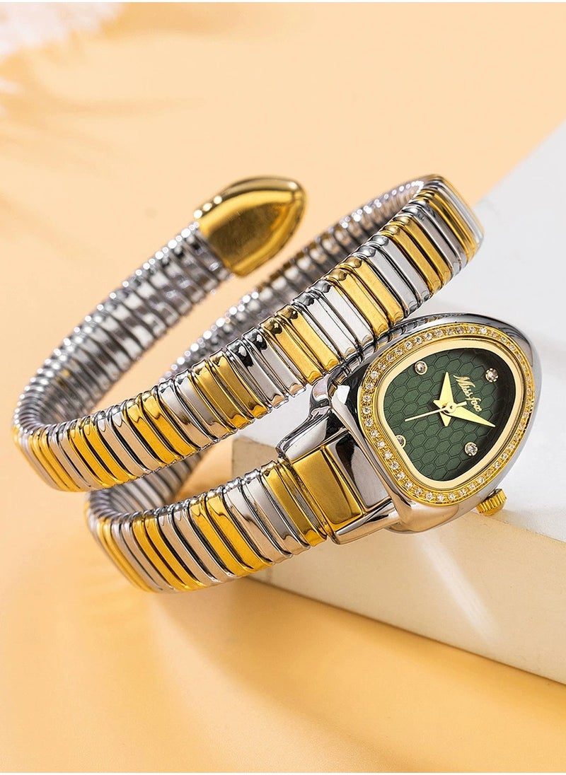 Woman Watch, Snake Head Bracelet Stainless Steel with Diamonds Snake Watch - pzsku/Z343049175E8C52532FFFZ/45/1741301457/4f44b129-1d39-4885-ba33-753b7a351877