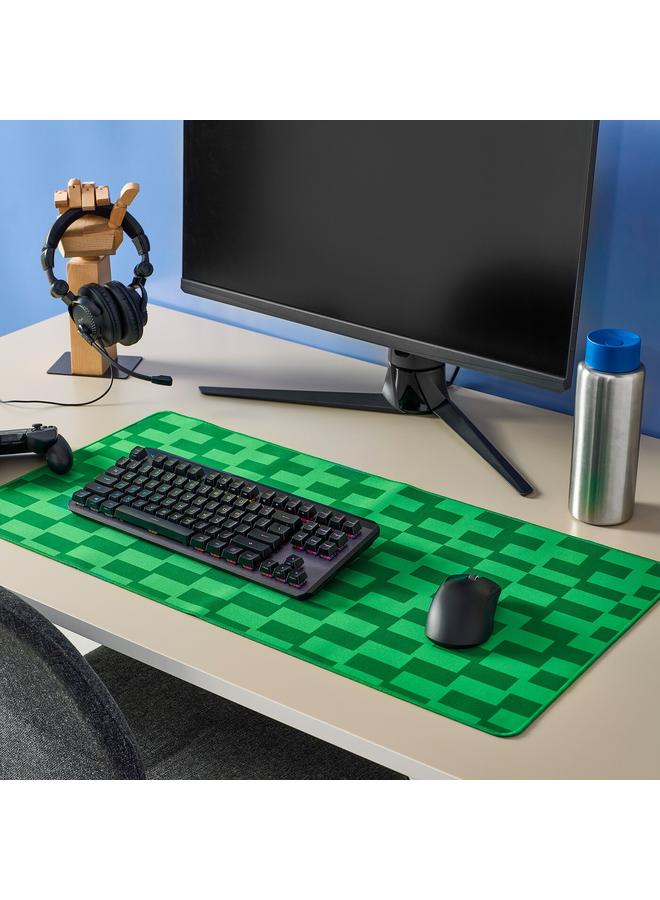erorex Gaming mouse pad, green/patterned, 40x80 cm - Image 4