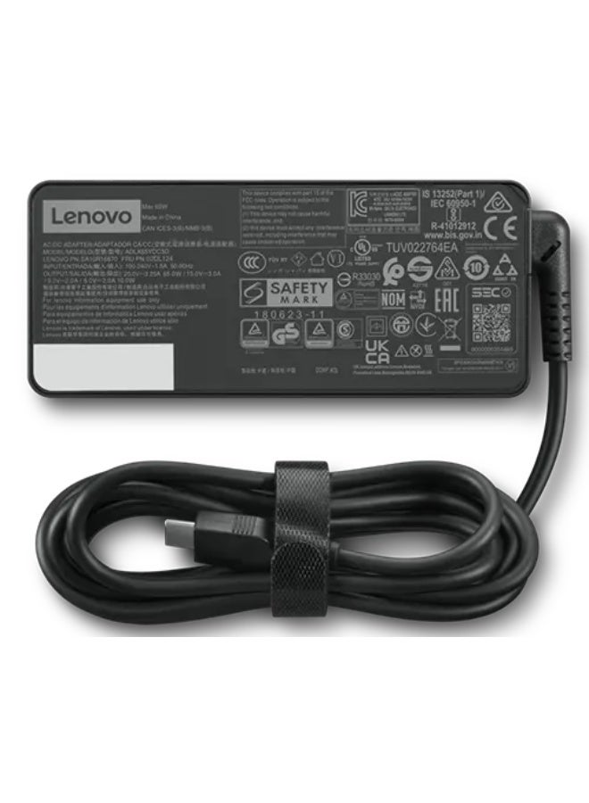 Lenovo USB-C 65W AC Adapter(UK) Black - Image 1