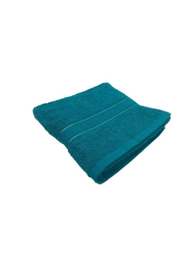BYFT Daffodil (Turquoise Blue) Premium Kids Towel (60x110 Cm-Set of 1) 100% Cotton, Highly Absorbent and Quick dry, Hotel and Spa Quality Bath linen with Stripe Diamond Dobby-500 Gsm  - Image 3