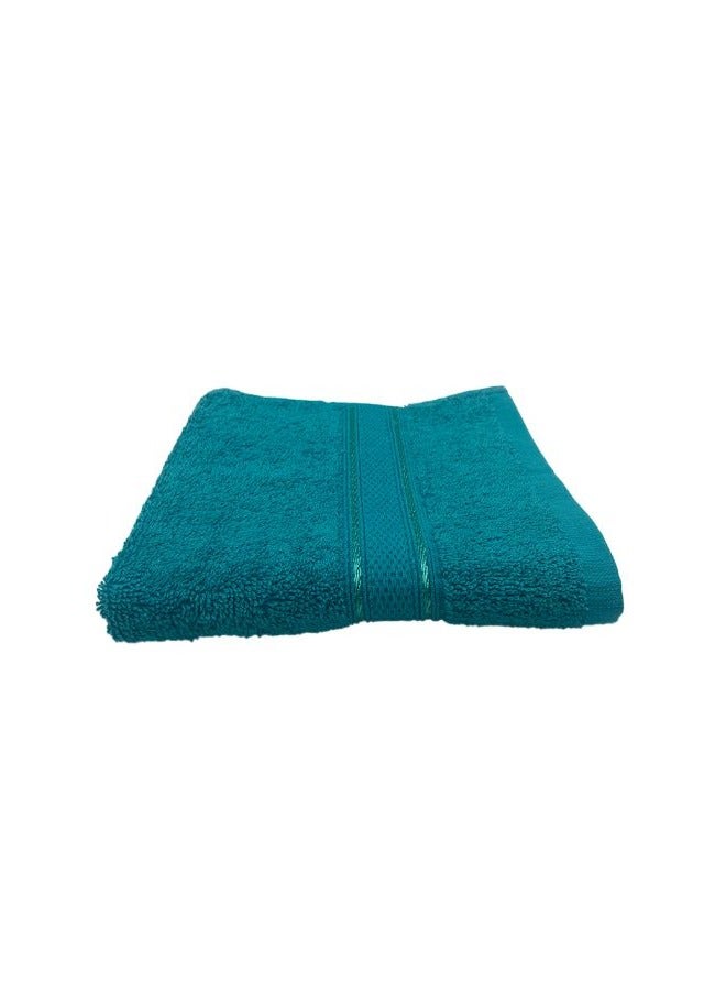 BYFT Daffodil (Turquoise Blue) Premium Kids Towel (60x110 Cm-Set of 1) 100% Cotton, Highly Absorbent and Quick dry, Hotel and Spa Quality Bath linen with Stripe Diamond Dobby-500 Gsm  - Image 2