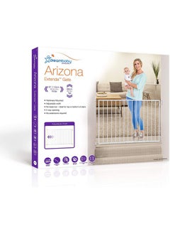 dreambaby Dreambaby Arizona Extenda Baby Safety Gate - Hardware Mounted Gates - with Adjustable Width from 26.75-44 inches - White - Model L2164BB  - Image 4