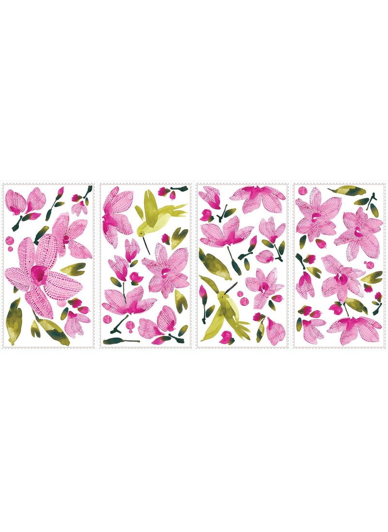 RoomMates - Roommates Flowering Vine Wall Decal (Pink) - Image 1