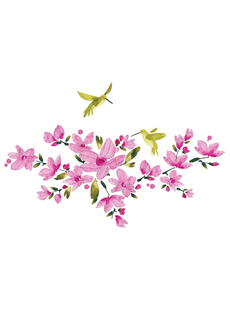 RoomMates - Roommates Flowering Vine Wall Decal (Pink) - Image 1