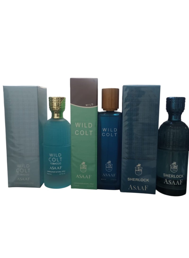 ASAAF package asaaf sherlock + wild colt + wild colt tobacco * 200 ml - Image 1