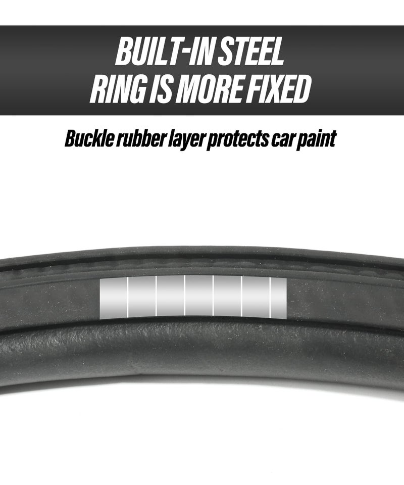Reswish ESEWALAS 10Ft/20Ft Car Door Rubber Seal Strip with Top Bulb,Rubber Weather Seal,Automotive Weather Stripping Soundproofing Edge Guard Trim for Cars, Boats,RVs,Trucks and Home Applications (10 Feet) - Image 5