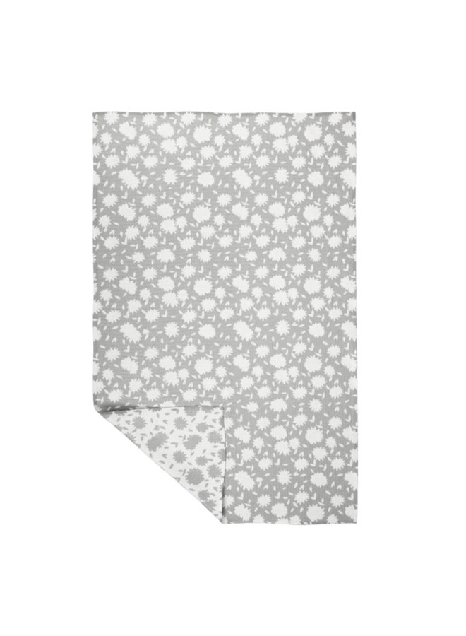 Vibe High Quality Printed Kitchen Towel Grey and White 40 x 66cm 9955-2508
