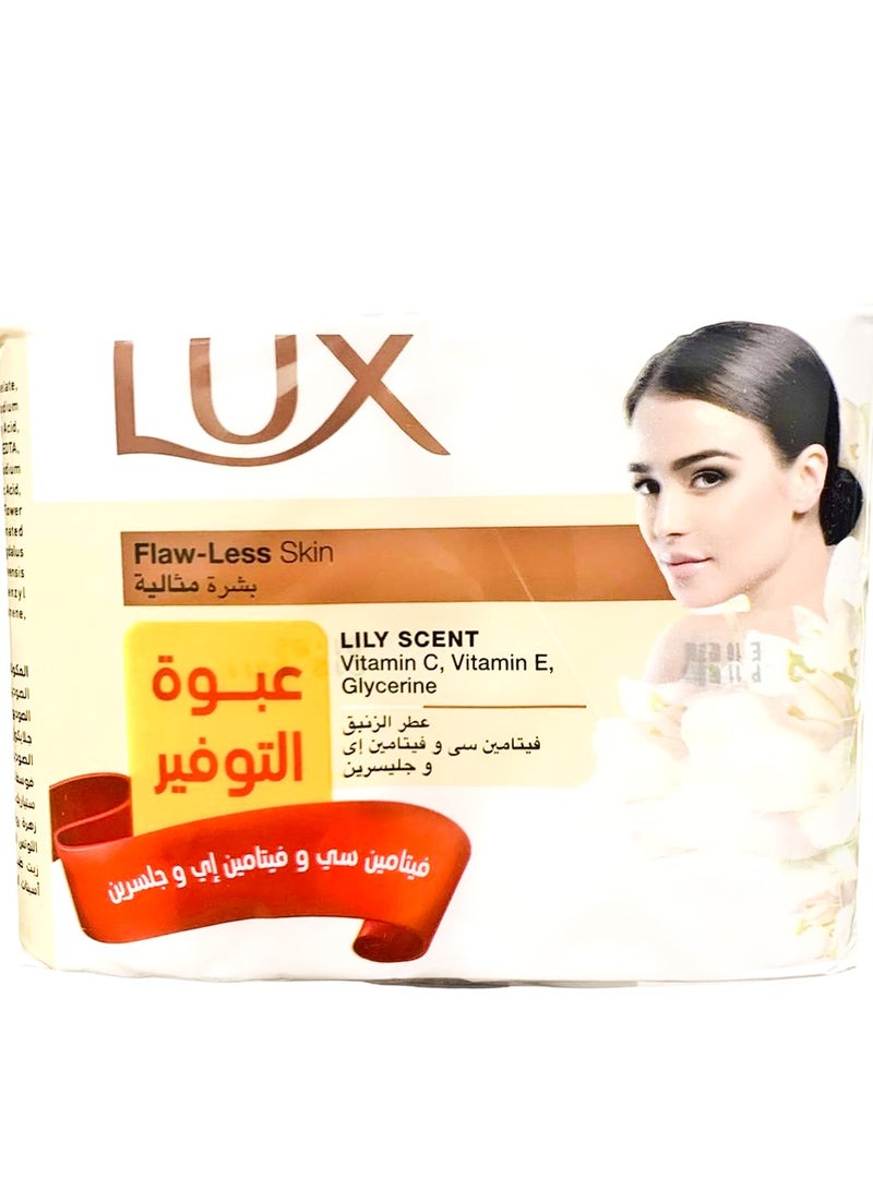 لوكس صابون برائحة الزنبق فيتامين ج وفيتامين هـ والجليسرين 4 قطع - 660 جرام - Image 2