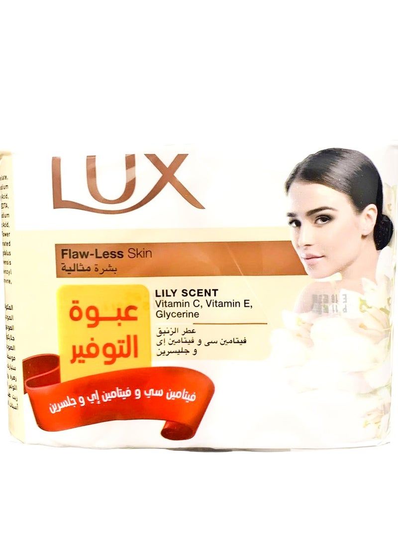 Lux Lux Bar Soap lily Scent Vitamin c Vitamin e Glycerine 4 Pieces - 660G  - Image 1