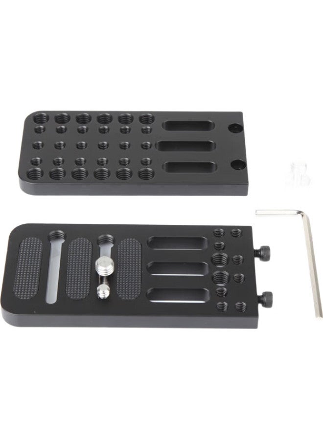 Earlymen Traveler L Camera Plate Vertical Shooting Plate Quick Mount Plate, Suitable For Mirrorless And Dslr Cameras, Shoulder Strap, 4K Camera Gimbal Tripod, Canon Nikon Sony Fs7, 90-Degree Vertical Shooting Universal L Plate - Image 2