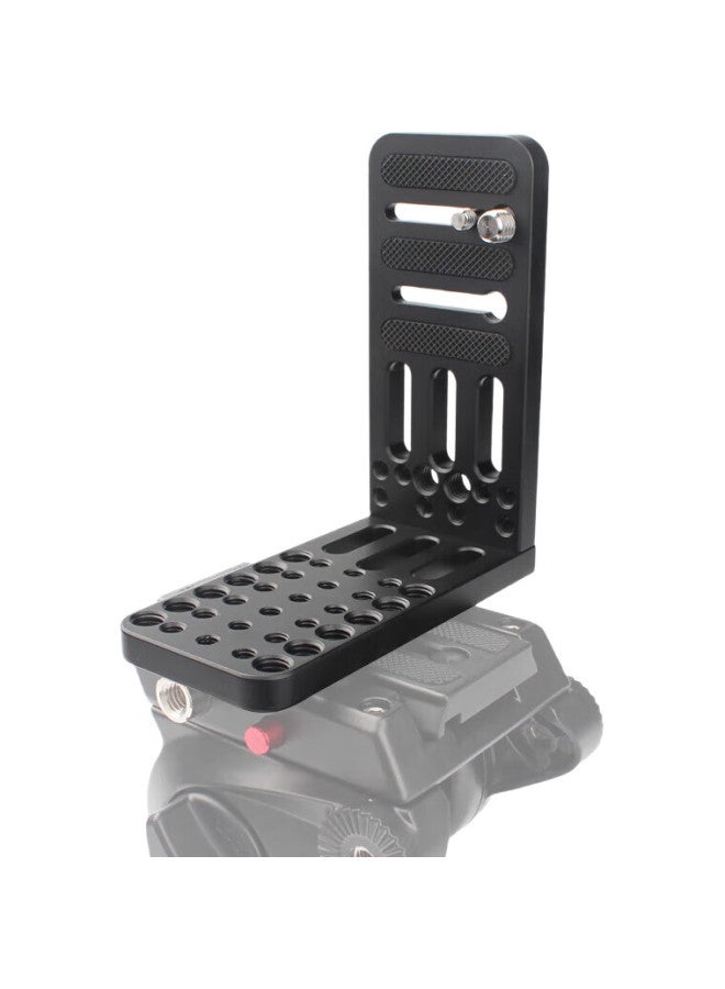 Earlymen Traveler L Camera Plate Vertical Shooting Plate Quick Mount Plate, Suitable For Mirrorless And Dslr Cameras, Shoulder Strap, 4K Camera Gimbal Tripod, Canon Nikon Sony Fs7, 90-Degree Vertical Shooting Universal L Plate - Image 1