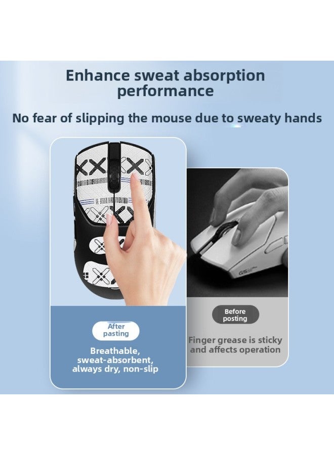 Suitable For G5M Mouse Anti-slip Stickers G5MPRO Stickers All-inclusive Sweat-absorbent Protective Film Wear-resistant Palm Heart Film-Color:[all Inclusive] Gengar Printed Mouse Sticker [free Cleaning Cotton]] - Image 2