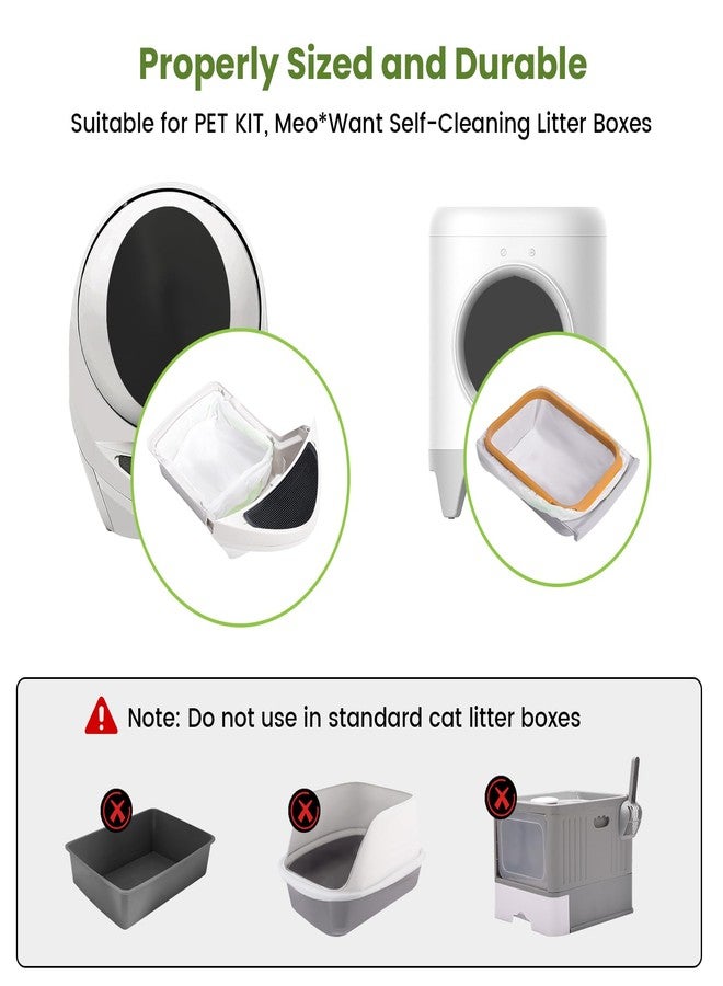PETOCAT 67 Count Cat Litter Bags Compatible with Robot 3/4 PET KIT Self-Cleaning Litter Boxes, Waste Drawer Liners for Automatic Litter Box, Pet Kitty Poop Bags Disposable Thickened Trash Replacement Bags - Image 2