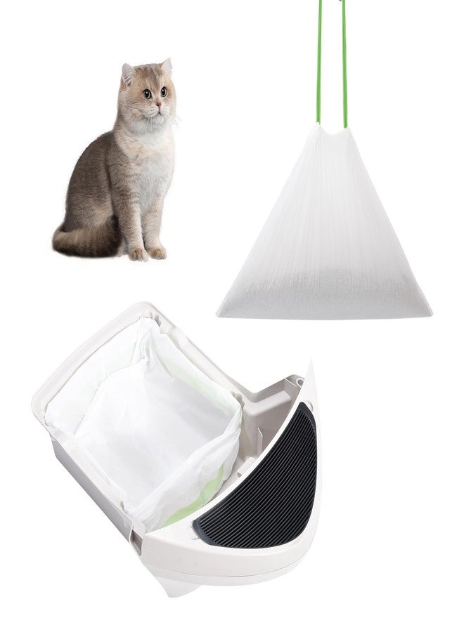 PETOCAT 67 Count Cat Litter Bags Compatible with Robot 3/4 PET KIT Self-Cleaning Litter Boxes, Waste Drawer Liners for Automatic Litter Box, Pet Kitty Poop Bags Disposable Thickened Trash Replacement Bags - Image 1