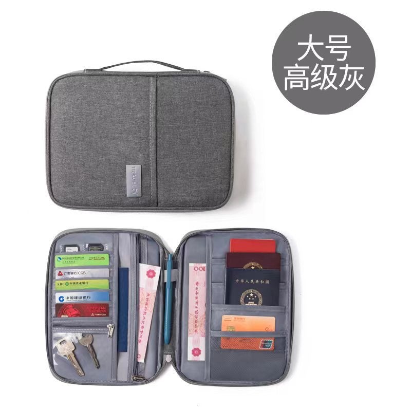 Korean Best-Selling Travel Passport Bag Cosmetics Bag Pure Color Waterproof Ticket Document Organizer Bag Men''s and Women''s Bill Bag - Image 5