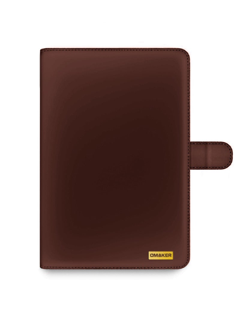 اوميكر - غطاء حماية مغناطيسي من جلد البولي يوريثان لهاتف Honor Pad X9 مقاس 11.5 بوصة 2023 بني داكن - Image 1