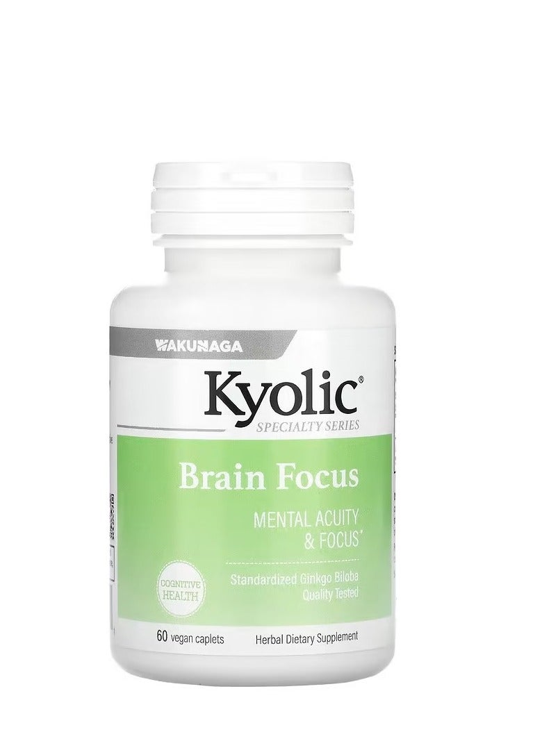 kyolic Brain Focus Support, 60 Veggie Coated Tablets