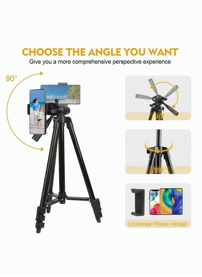 Tripod Stand Extendable Phone and Camera Stand, Bluetooth Remote for iPhone/Android Phone