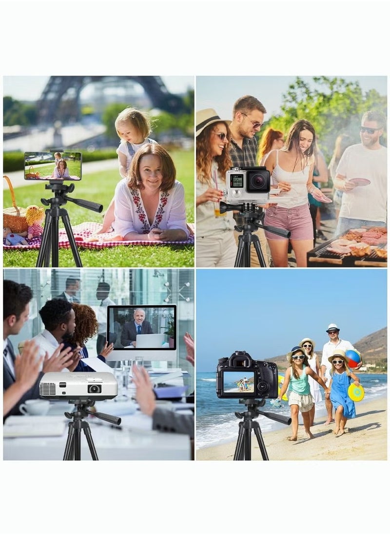 Tripod Stand Extendable Phone and Camera Stand, Bluetooth Remote for iPhone/Android Phone