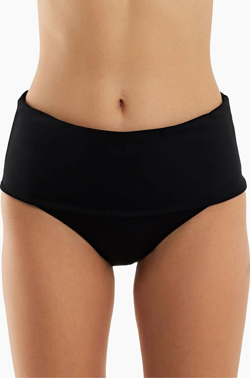 اي يلديز 63051 Black High Waist Bikini Bottom