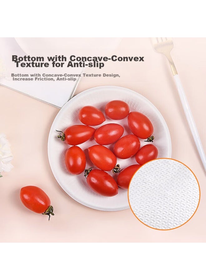 Temeiju 6-inch Disposable Plates, Cake Paper Plates, Biodegradable Dinner Plates, Outdoor Picnic Plates, Tableware, 50 Pieces, 15.5cm - Image 2