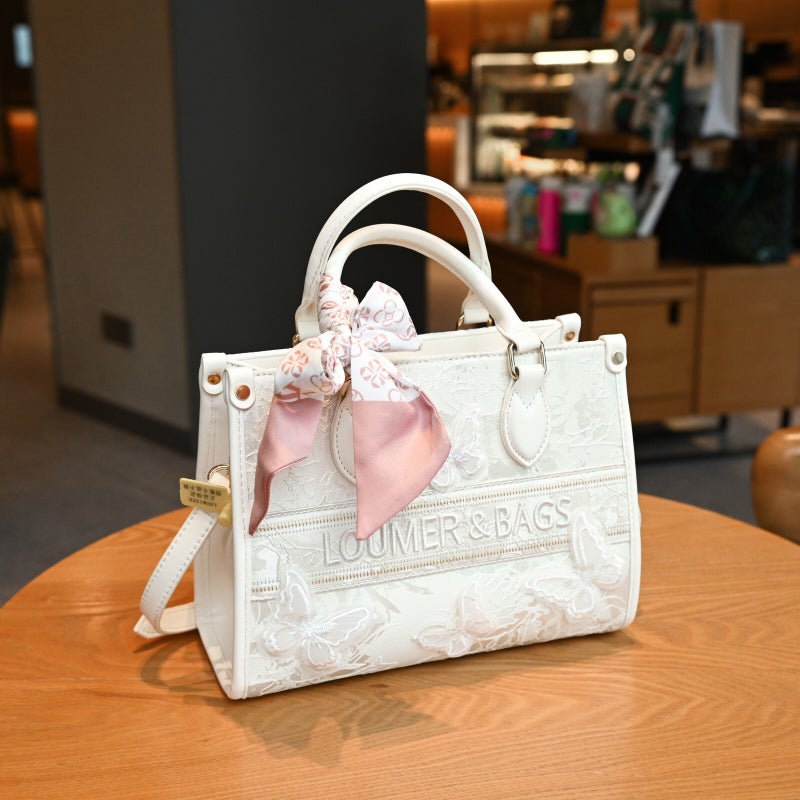 High-Grade Large Capacity Lace Embroidered Tote Bag Women'S Fashion Shoulder Crossbody Bag - Image 4