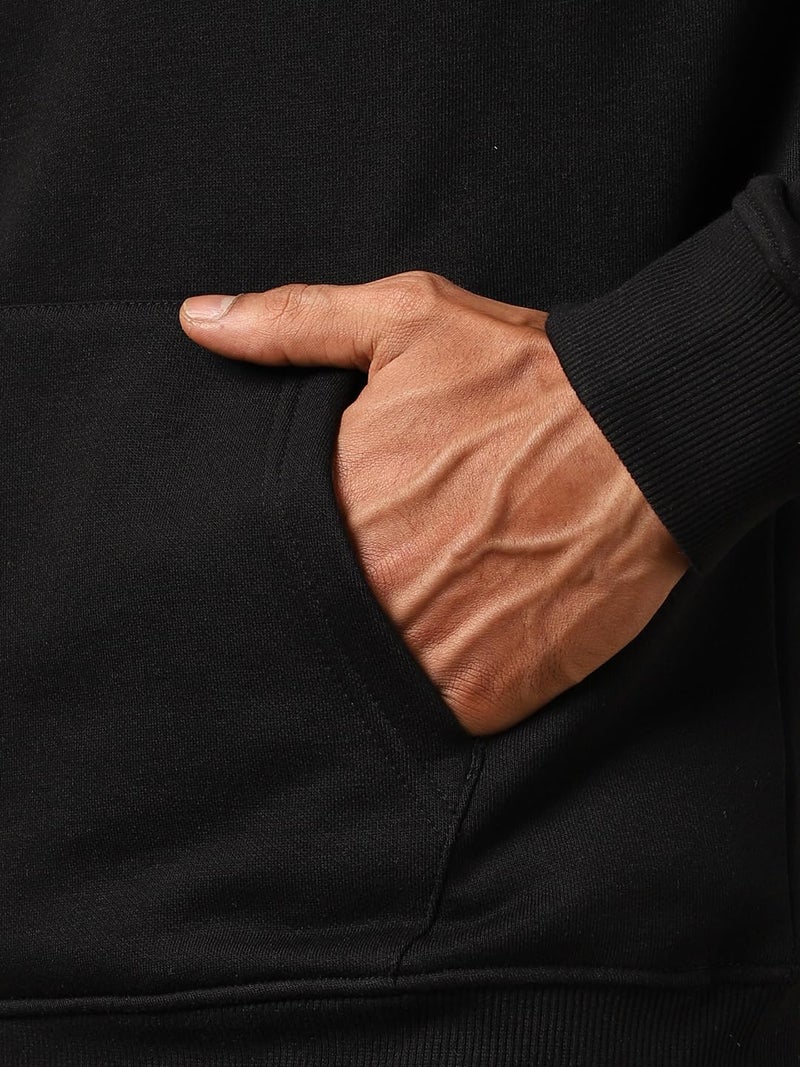NOBERO هودي نوبيرو للرجال باللون الأسود - آمن بنفسك مطبوع - Image 5