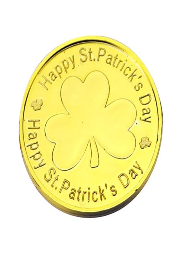 Ankelesz 20 Pieces St. Patrick's Day Shamrock Coins Decorative Plastic Fake Coins for St. Patrick's Day Party Supplies - Image 4