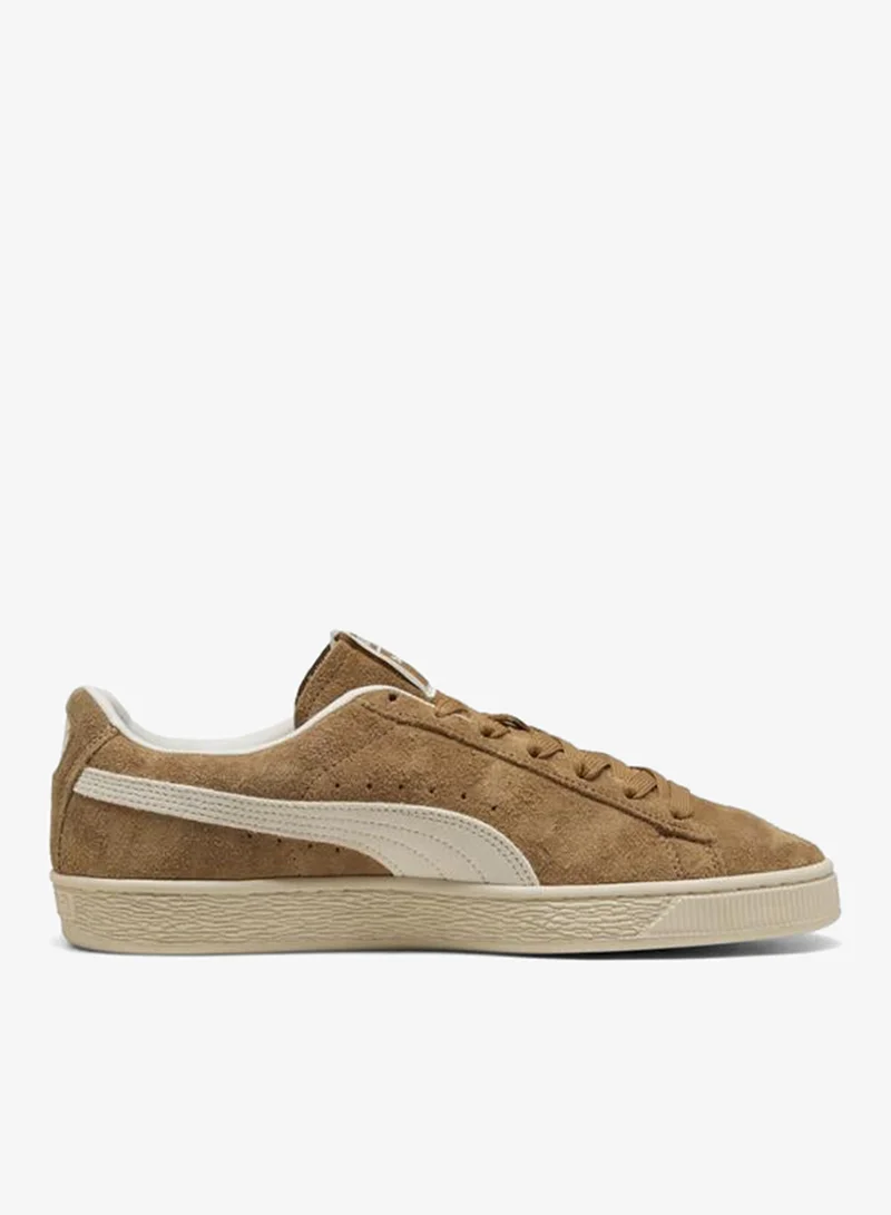 Puma Honey Butter-PUMA White Suede Charles F. Stead V Sneakers Unisex for Men | Best Price UAE