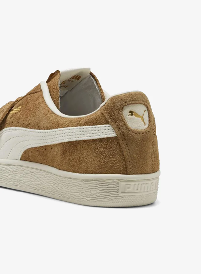 Puma Honey Butter-PUMA White Suede Charles F. Stead V Sneakers Unisex for Men | Best Price UAE