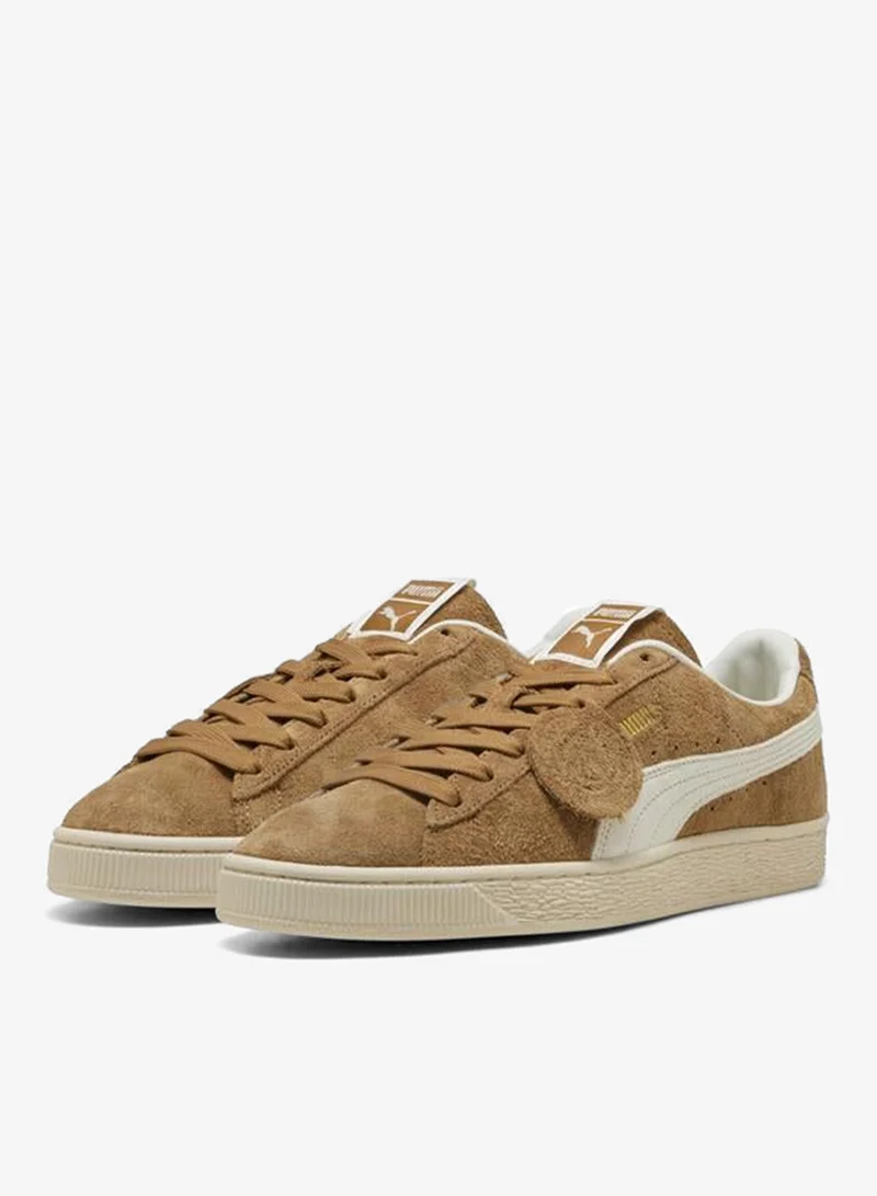 Puma Honey Butter-PUMA White Suede Charles F. Stead V Sneakers Unisex for Men | Best Price UAE