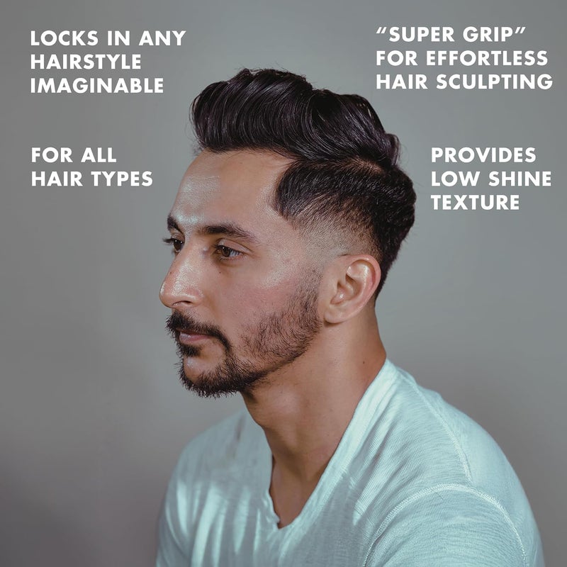 hanz de fuko Gravity Paste – Premium Men’s Hair Styling Pomade – High Hold, Medium Shine Finish – Certified Organic Ingredients, 2 oz. - Image 4