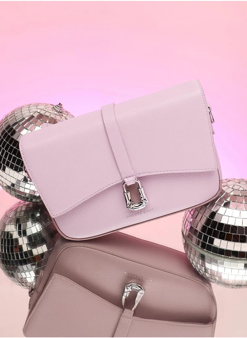 صوص هاوت The Hanging Buckle Sling Bag - Nude Pink