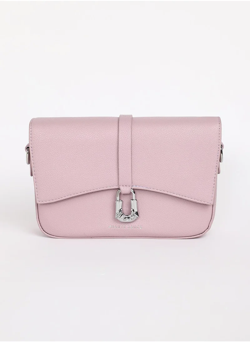 صوص هاوت The Hanging Buckle Sling Bag - Nude Pink