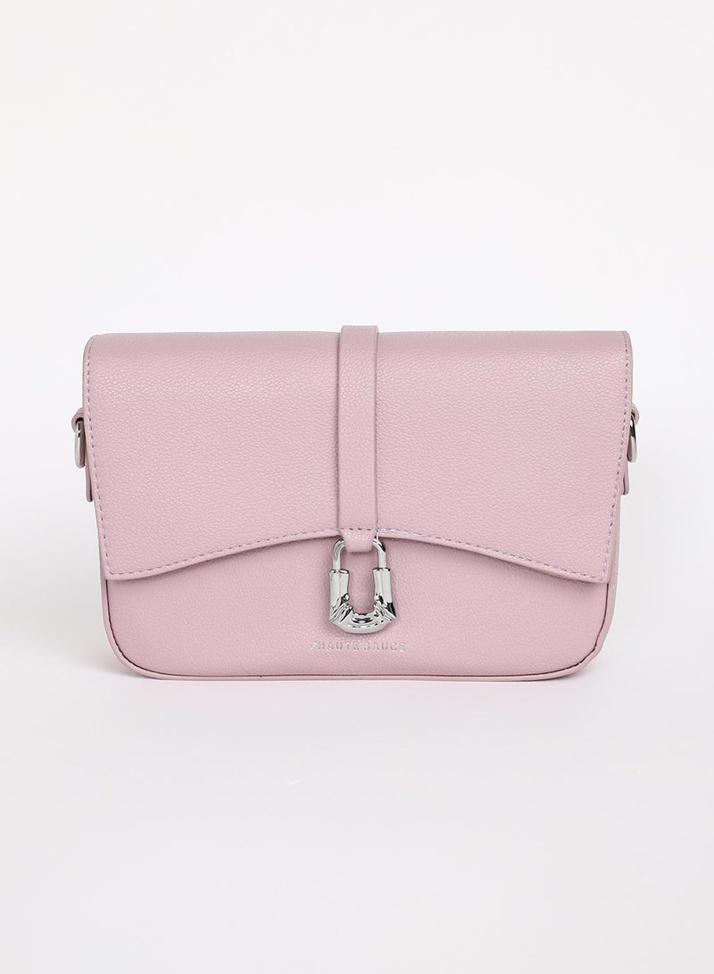 Haute Sauce The Hanging Buckle Sling Bag - Nude Pink - Image 5