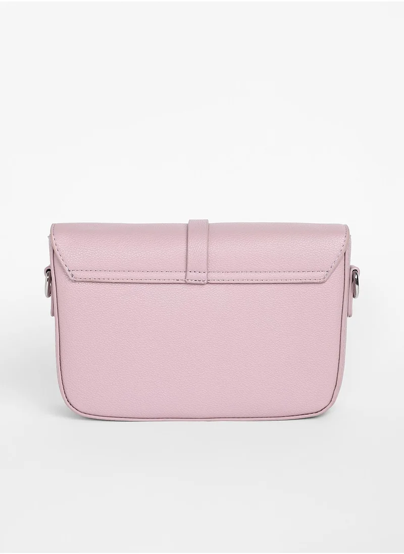 صوص هاوت The Hanging Buckle Sling Bag - Nude Pink