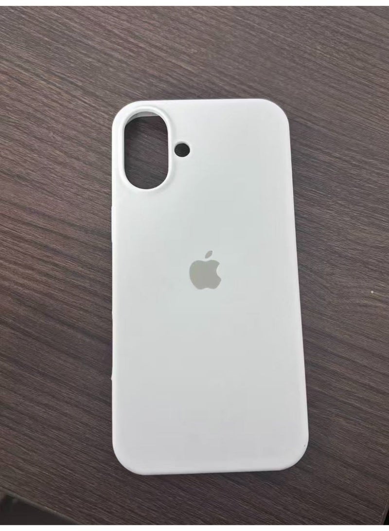 URBBKING Liquid Silicone Case Protector Compatible with iPhone 16 Plus White - Image 2