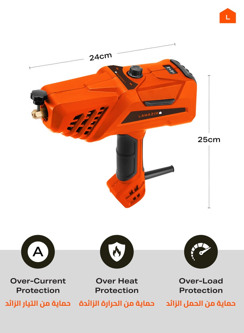 LAWAZIM Handheld Welding Machine- BS Plug Portable Corded Handheld Welder Metal Arc Stick Inverter, TIG, MIG, Spot, Gasless welder - for DIY, Repair, Home, Field, Auto Body, and Iron Steel Maintenance  - Image 2