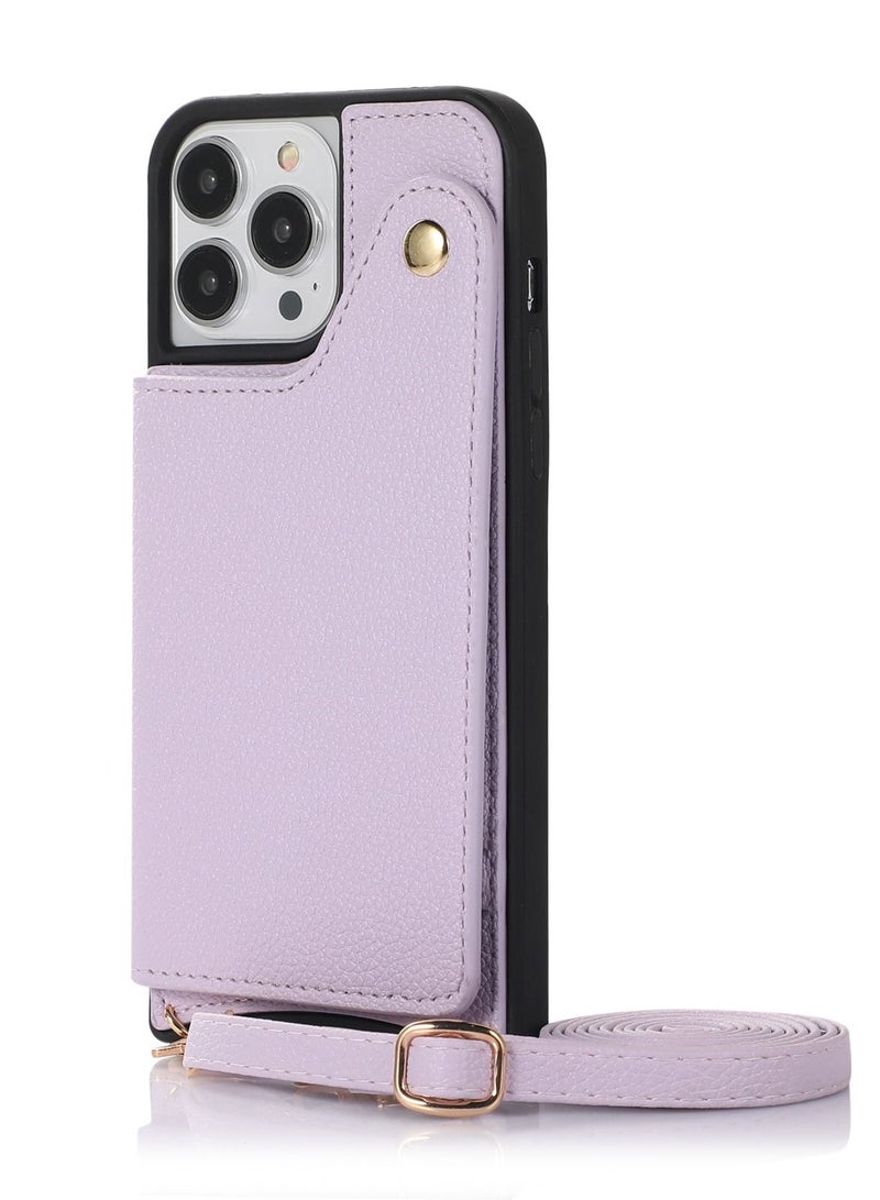 Suteni Back Cover Leather Protective Mirror Inside Mobile Phone Case for iPhone - Image 1