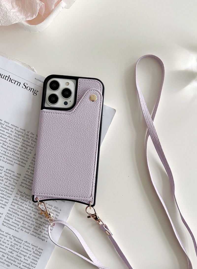 Suteni Back Cover Leather Protective Mirror Inside Mobile Phone Case for iPhone - Image 3