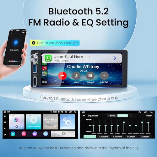 Adapter-Universe 4G+64G Android 13 Car Radio for Dodge & Chrysler & Jeep (1990-2000), 6.2''Touch Screen Stereo with Wireless CarPlay, Android Auto, GPS Navigation, Bluetooth5.2 - Image 4