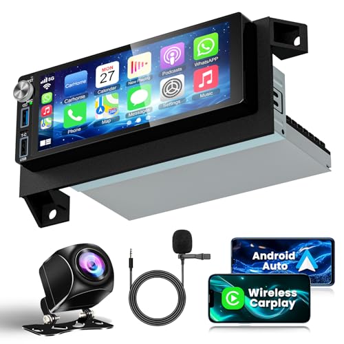 Adapter-Universe 4G+64G Android 13 Car Radio for Dodge & Chrysler & Jeep (1990-2000), 6.2''Touch Screen Stereo with Wireless CarPlay, Android Auto, GPS Navigation, Bluetooth5.2 - Image 1