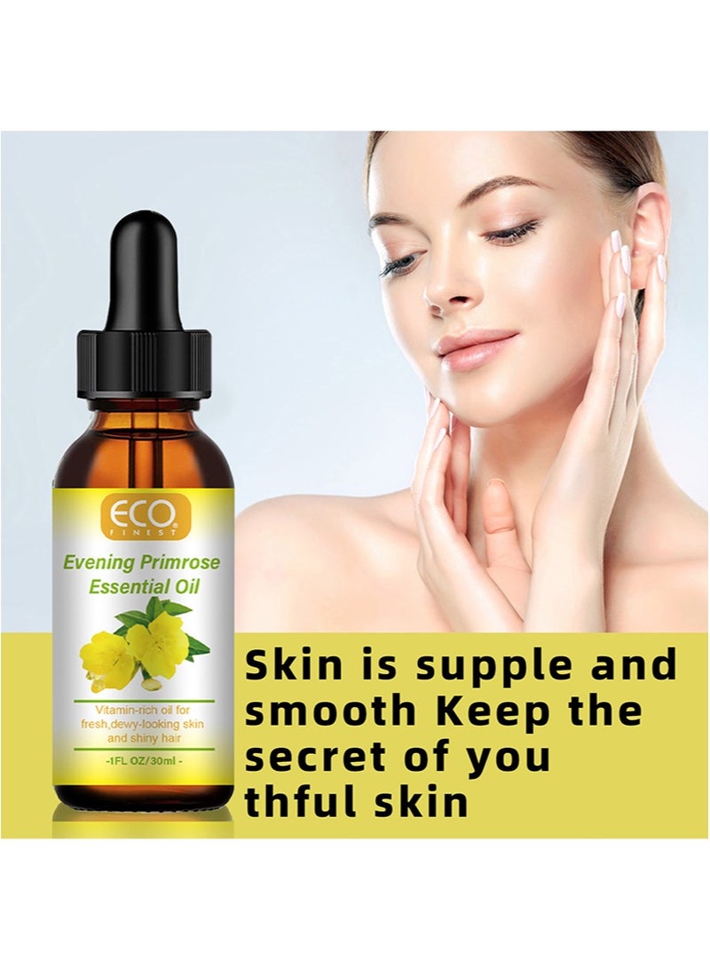 إيكو زيت زهرة الربيع المسائية العضوي للوجه، مع فيتامين، ترطيب عميق، مضاد للشيخوخة، يقلل الخطوط الدقيقة والتجاعيد، يحسن البشرة والشعر 30 مل - Image 2