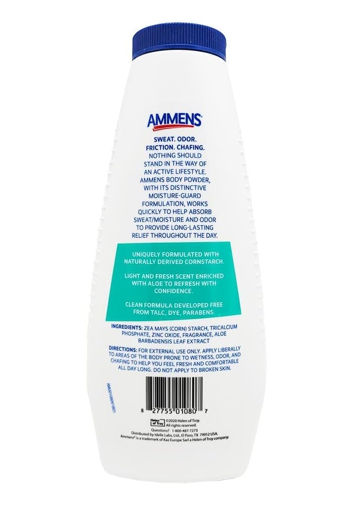 Ammens Medicated Body Powder, Shower Fresh Formula, 11-Ounce Bottles (Pack of 2) - Image 3