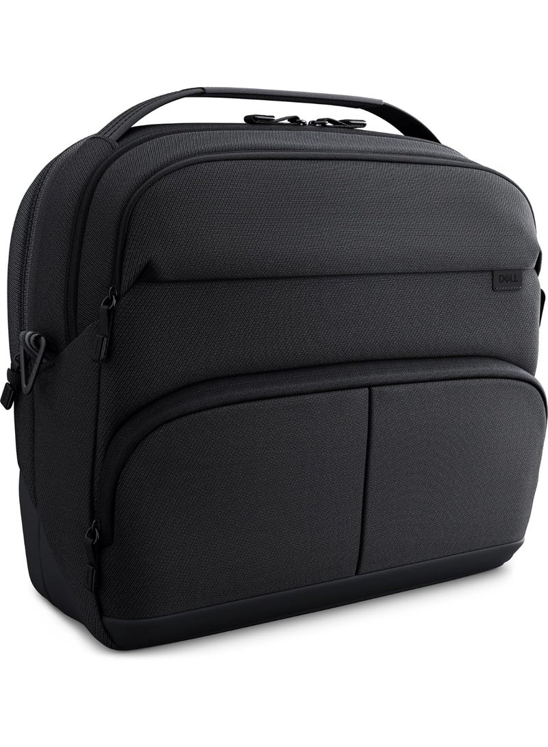 Dell CC5626 Laptop Briefcase 17L, Fits Up to 15.6 Inch Laptop, Water-Resistant Business Laptop Bag, Padded Laptop Compartment, Waterproof Zippers, Removable Shoulder Strap, 53% Recycled Material, Black - Image 1