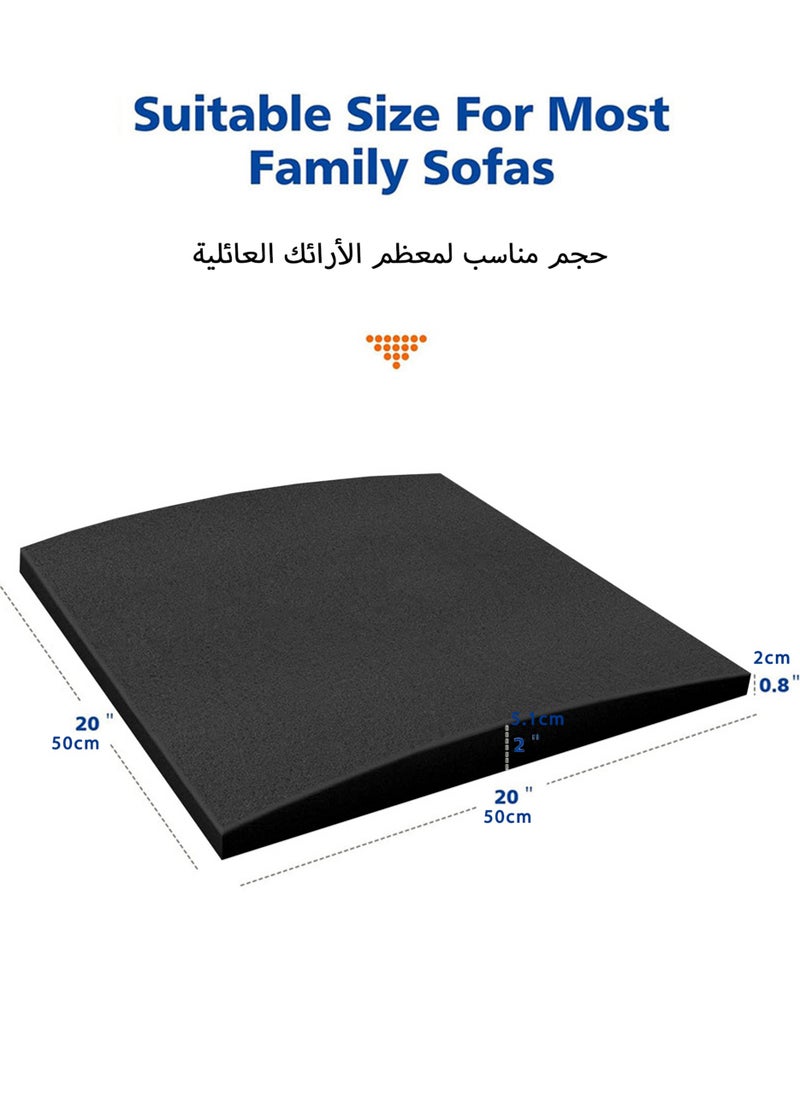 Jourvent - Couch Sofa Cushion Support for Sagging Seats, Under Cushion Repair for Curved Furniture Seat Support, Black - Image 1