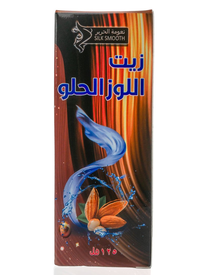 SILK SMOOTH Premium Sweet Almond Oil for Skin and Hair - Natural Elixir Packed with Nutrients for Radiant Beauty and Healthy Strands - Image 1