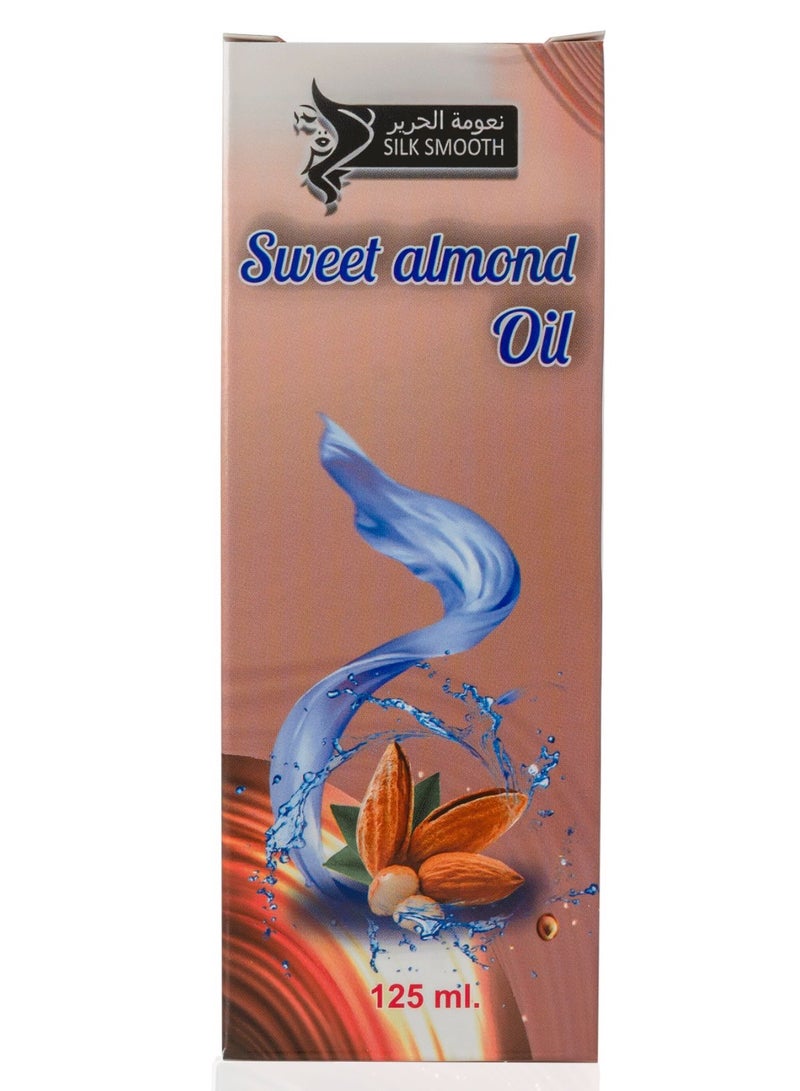 SILK SMOOTH Premium Sweet Almond Oil for Skin and Hair - Natural Elixir Packed with Nutrients for Radiant Beauty and Healthy Strands - Image 2